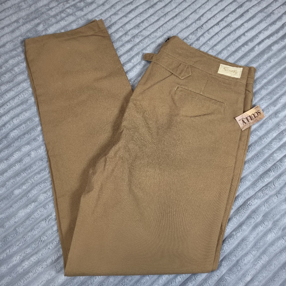 VTG Mens Scully Rangewear Durable Cotton Canvas Outdoor Pant Sz 42 Brown Tan NWT